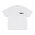 305GSM Unisex FOG Earth-Tone 20-Color Drop-Shoulder T-shirt White