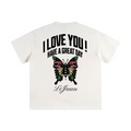 345GSM Unisex Solid-Color Heavyweight Crew Neck T-shirt White