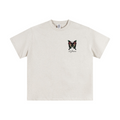 345GSM Unisex Solid-Color Heavyweight Crew Neck T-shirt Oatmeal Grey