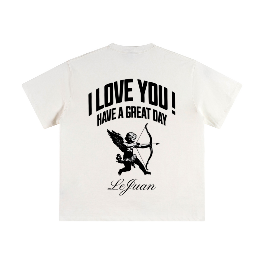 345GSM Unisex Solid-Color Heavyweight Crew Neck T-shirt White