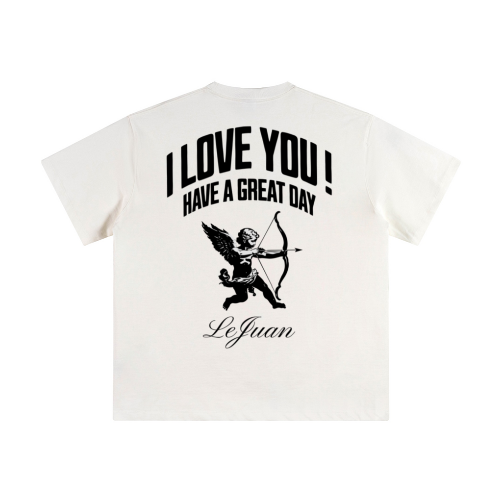 345GSM Unisex Solid-Color Heavyweight Crew Neck T-shirt White