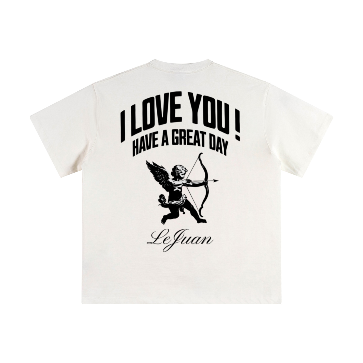 345GSM Unisex Solid-Color Heavyweight Crew Neck T-shirt White
