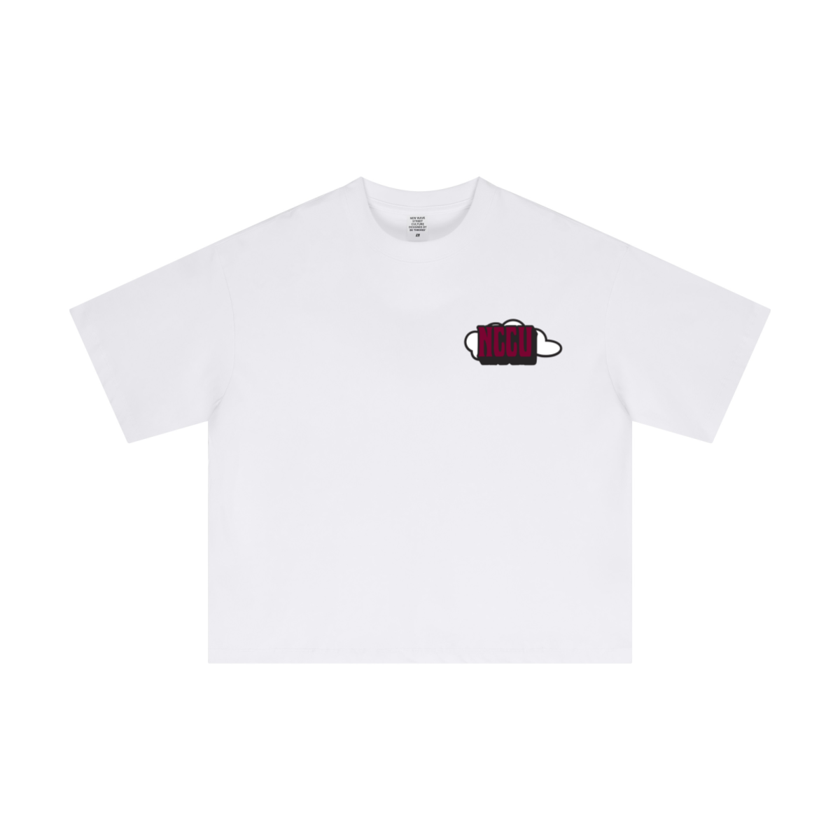 230GSM Men's Combed Cotton Plain Knit Boxy T-Shirt White