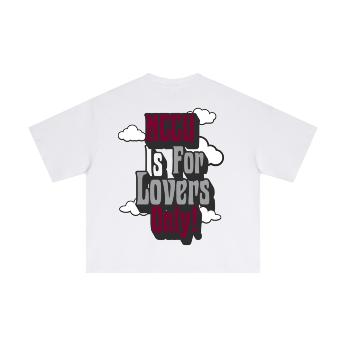 230GSM Men's Combed Cotton Plain Knit Boxy T-Shirt White