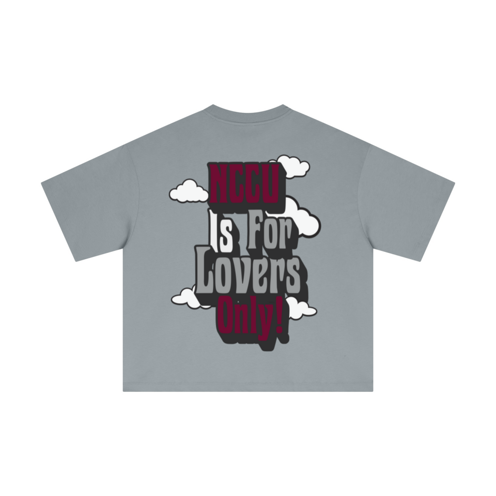 230GSM Men's Combed Cotton Plain Knit Boxy T-Shirt Cigarette Gray