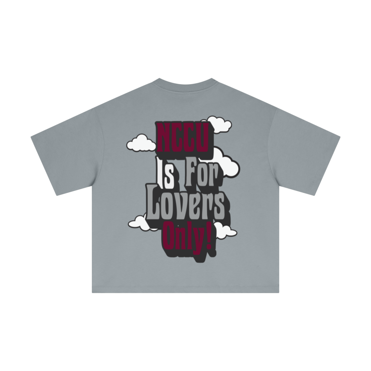 230GSM Men's Combed Cotton Plain Knit Boxy T-Shirt Cigarette Gray